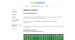 Desktop Screenshot of coursebooks.bookculture.com